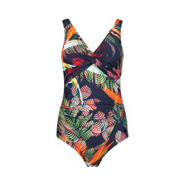 Mila Ladies swimsuit twisted cup blauw 48 -
