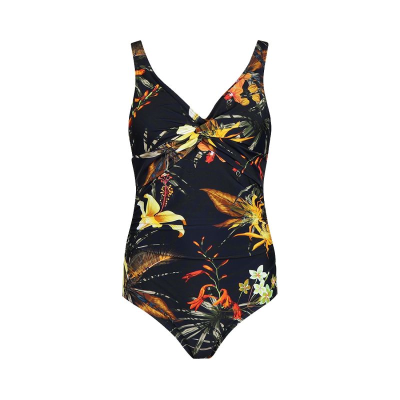 Mila Ladies swimsuit twisted cups blauw 46 -