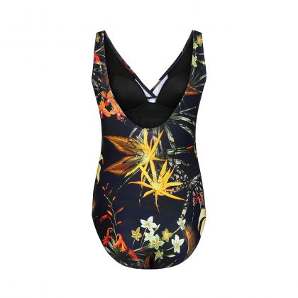 Mila Ladies swimsuit twisted cups blauw 46 -