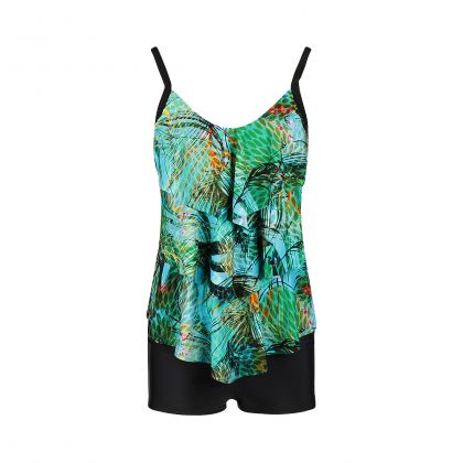 Mila Ladies Tankini triple layer groen 46 -