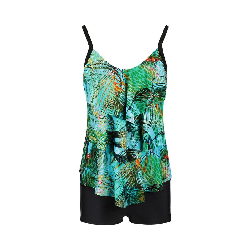 Mila Ladies Tankini triple layer groen 46 -