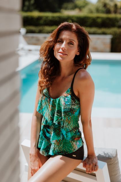 Mila Ladies Tankini triple layer groen 46 -