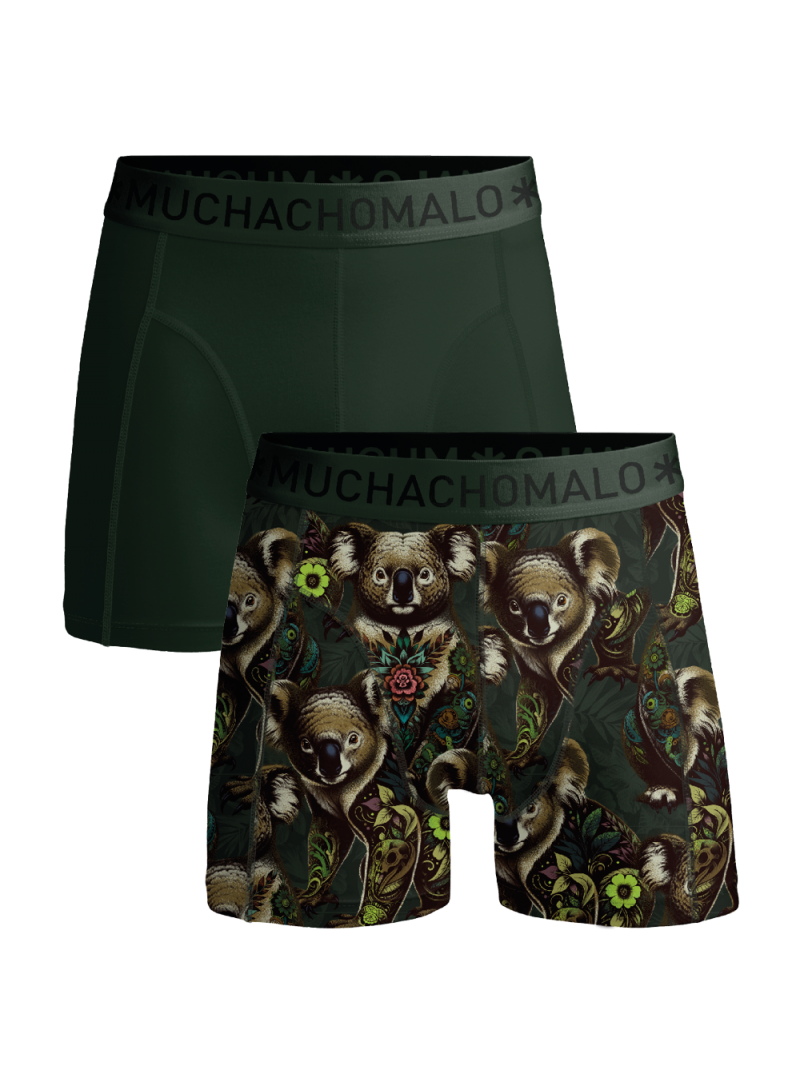 Muchachomalo 2-pack short print Koala groen 176 -