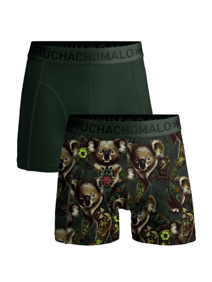 Muchachomalo 2-pack short print Koala groen Xxl -