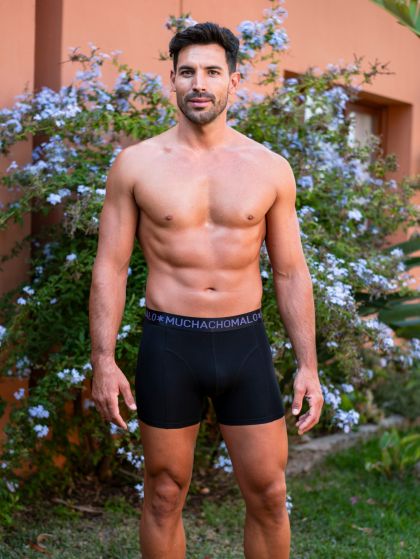 Muchachomalo 2-pack short print Parrot zwart S -