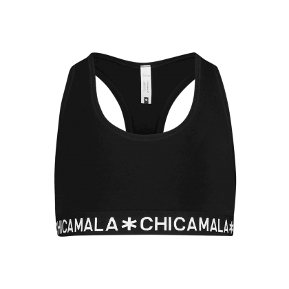 Muchachomalo Girls Racer Back Solid zwart 176 -