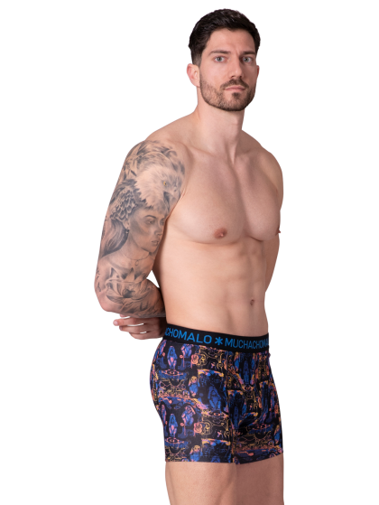 Muchachomalo Men 2-pack Boxer shorts Fruitnoevil blauw M -