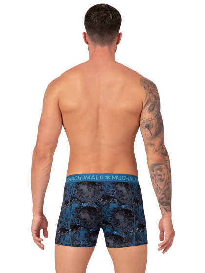 Muchachomalo Men 2-pack Boxershort MAN DEER blauw Xxxl -
