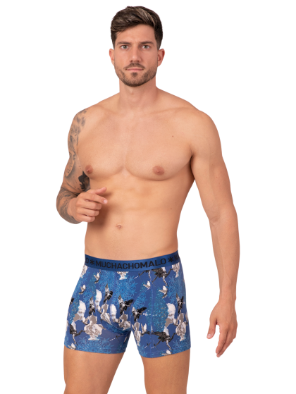 Muchachomalo Men 2-pack Boxershort Myth Greek blauw M -