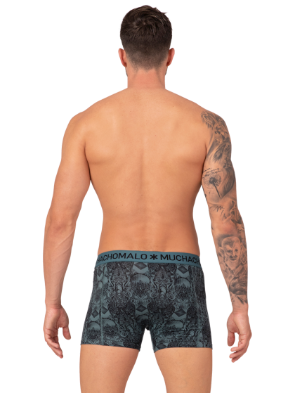 Muchachomalo Men 2-pack Boxershort Myth Indo groen M -