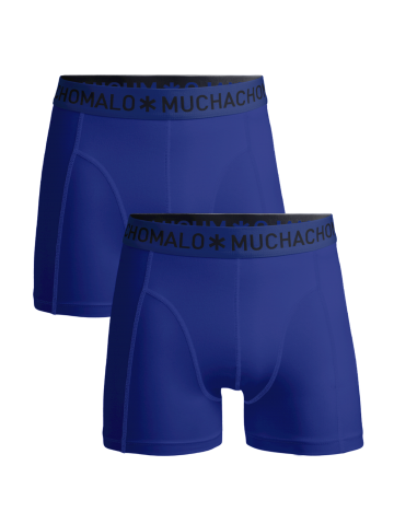 Muchachomalo Men 2-pack Boxershort solid blauw M -