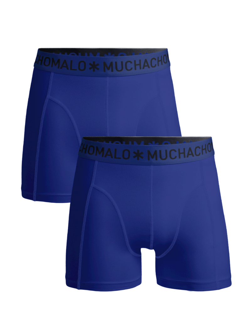 Muchachomalo Men 2-pack Boxershort solid blauw S -