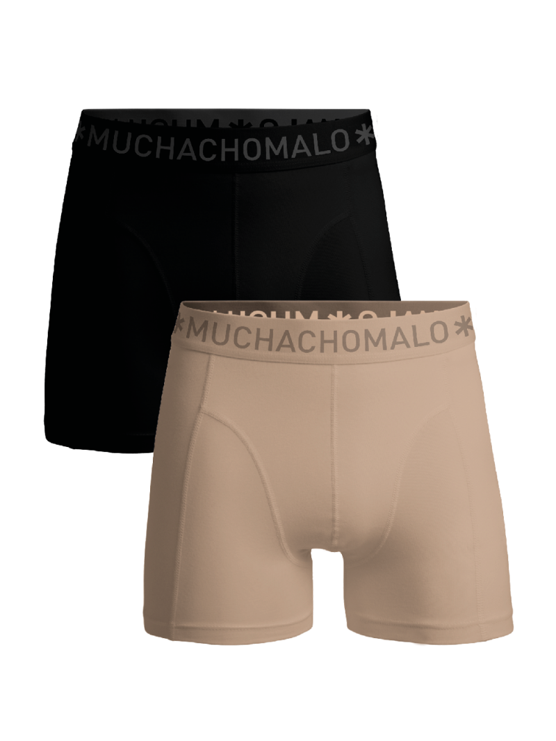 Muchachomalo Men 2-pack Boxershort Solid huidskleur S -