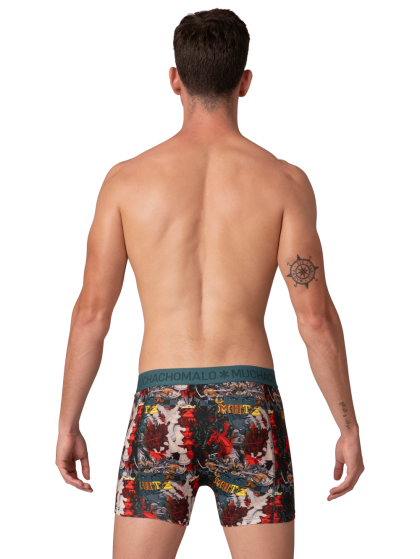 Muchachomalo Men 3-pack Boxer shorts Chessplay groen S -