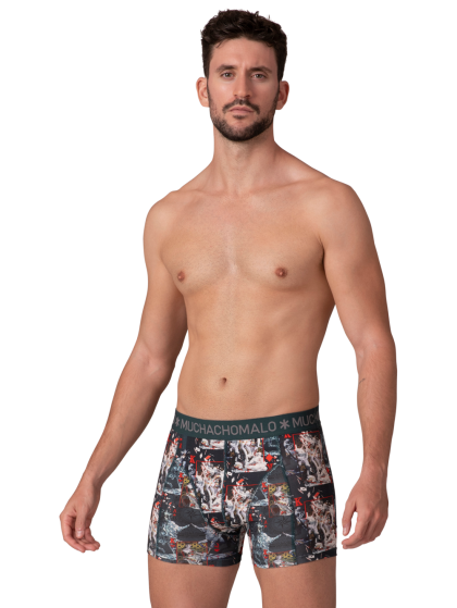 Muchachomalo Men 3-pack Boxer shorts Chessplay groen S -