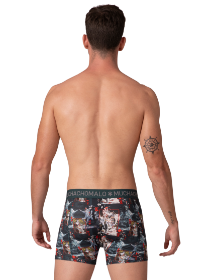 Muchachomalo Men 3-pack Boxer shorts Chessplay groen S -