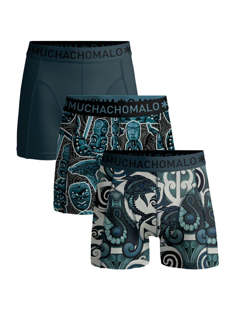 Muchachomalo Men 3-pack Boxer shorts Kirituhi grijs M -
