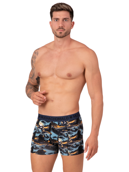 Muchachomalo Men 3-pack Boxershort Lion blauw Xxxl -