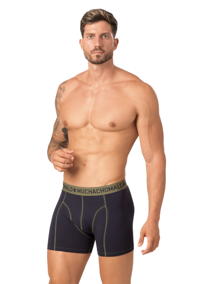 Muchachomalo Men 3-pack Boxershort solid groen S -