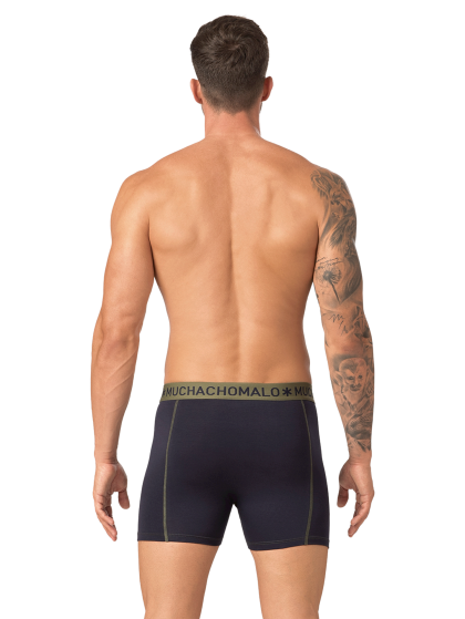 Muchachomalo Men 3-pack Boxershort solid groen S -