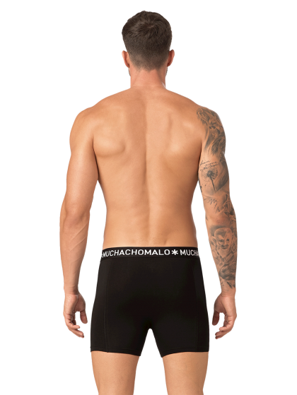 Muchachomalo Men 3-pack Boxershort solid zwart Xl -