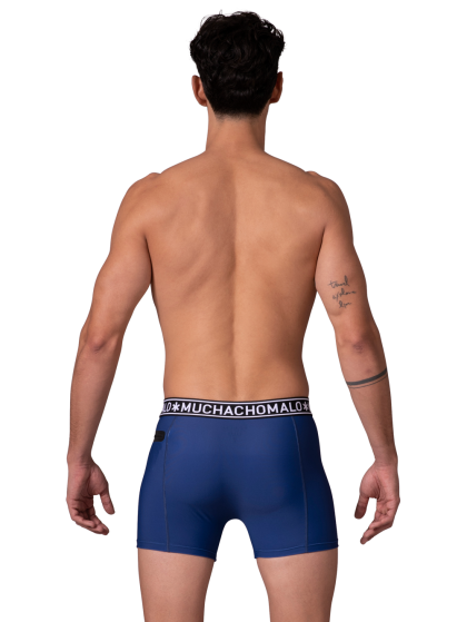 Muchachomalo Men tight swimshort solid blauw S -