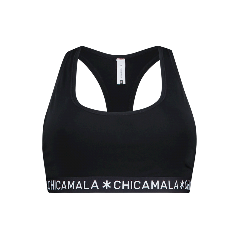 Muchachomalo Women Racer Back Solid zwart S -