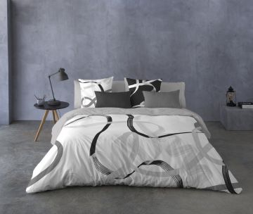 Night Dreams Dekbedovertrek 100% Katoen grijs 240/220 -