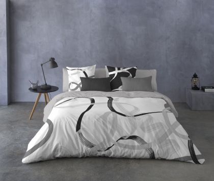Night Dreams Dekbedovertrek 100% Katoen grijs 240/220 -