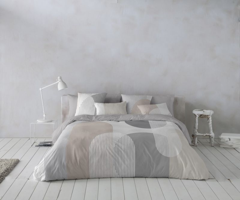 Night Dreams Dekbedovertrek 100% Katoen taupe 240/220 -