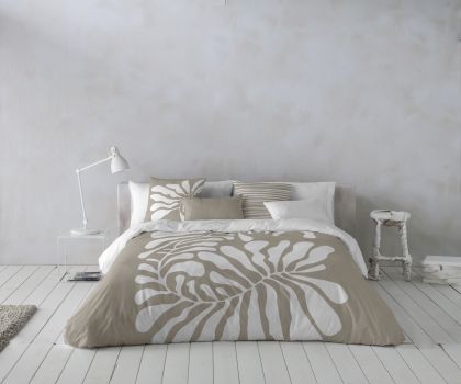 Night Dreams Dekbedovertrek 100% Katoen taupe 240/220 -