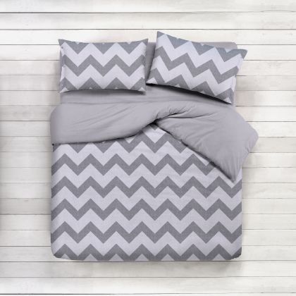 Night Dreams Dekbedovertrek Flanel 100% Katoen grijs 240/220 -