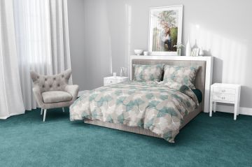 Night Dreams Dekbedovertrek Ginko 100% Katoen taupe 240/220 -