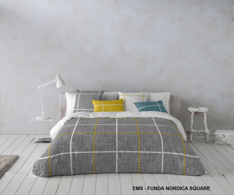 Night Dreams Dekbedovertrek Kilt 100% Katoen grijs 140/220 -