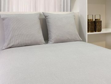 Night Dreams Dekbedovertrek Luxe Flanel 100% Katoen grijs 240/220 -