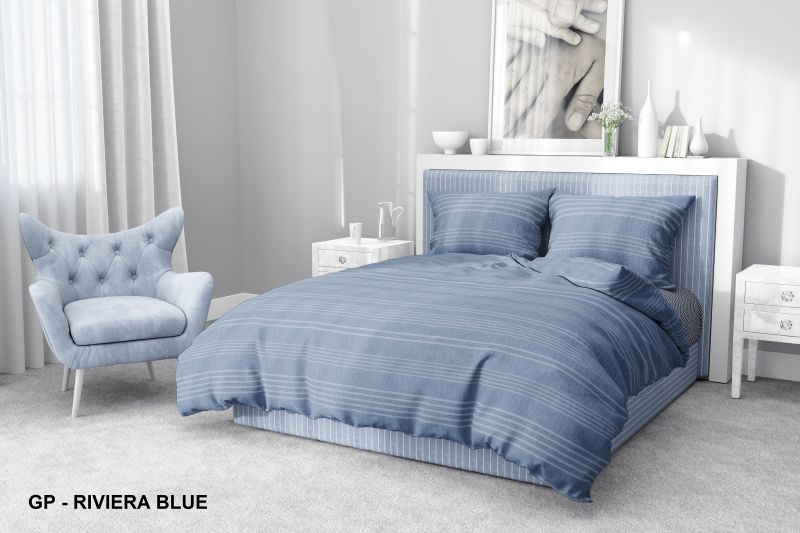 Night Dreams Dekbedovertrek 100% Katoen blauw 260/220 -