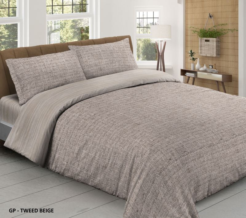 Night Dreams Dekbedovertrek 100% Katoen taupe 240/220 -