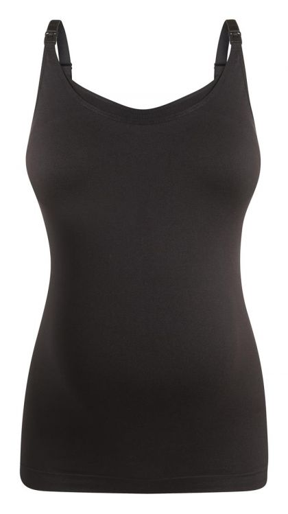 Noppies Voedingstop Seamless zwart M/l