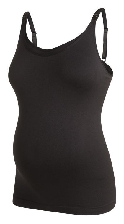 Noppies Voedingstop Seamless zwart M/l
