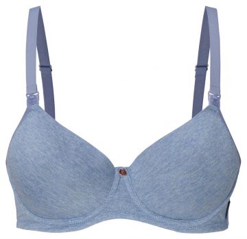 Noppies Voorgevormde voedingsbh Cotton Melange blauw 75 F