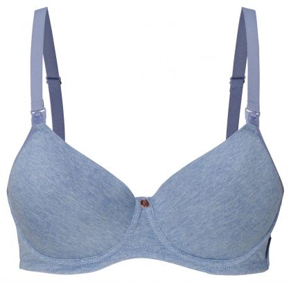 Noppies Voorgevormde voedingsbh Cotton Melange blauw 75 F