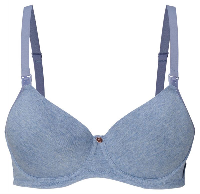 Noppies Voorgevormde voedingsbh Cotton Melange blauw 75 F