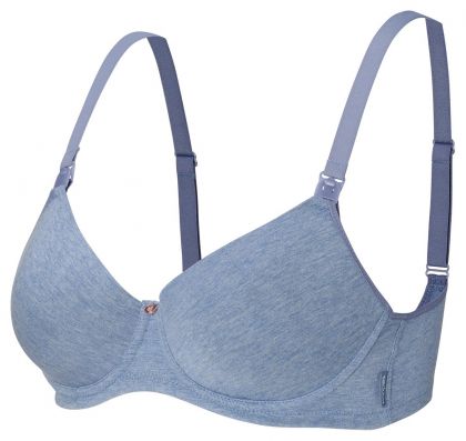 Noppies Voorgevormde voedingsbh Cotton Melange blauw 75 F