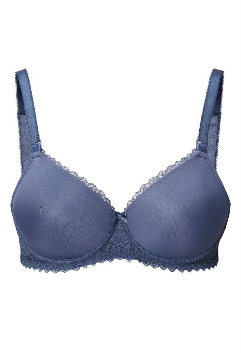 Noppies Voorgevormde voedingsbh Geo Lace blauw 90 E