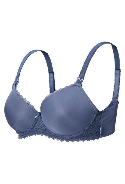 Noppies Voorgevormde voedingsbh Geo Lace blauw 90 E