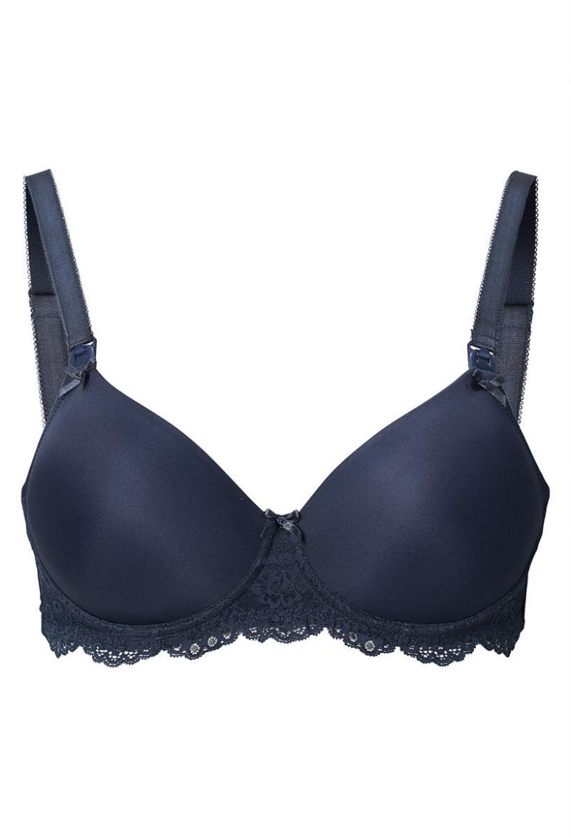 Noppies Voorgevormde voedingsbh Micro Lace blauw 85 B