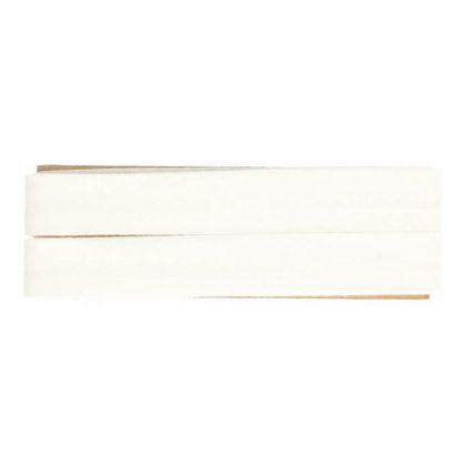 Oaki Doki Biaisband Katoen 20mm 5m wit U -