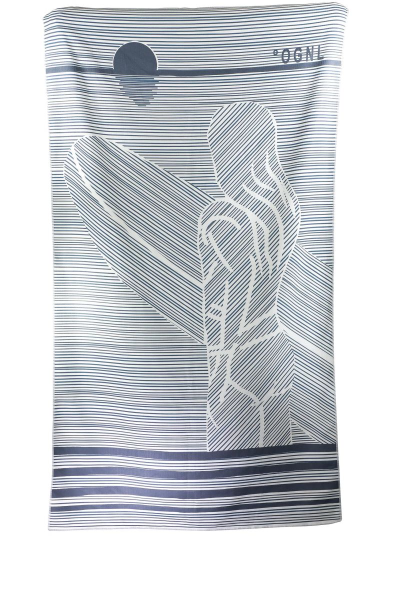 Olympia Beachtowel 90X160CM blauw U -