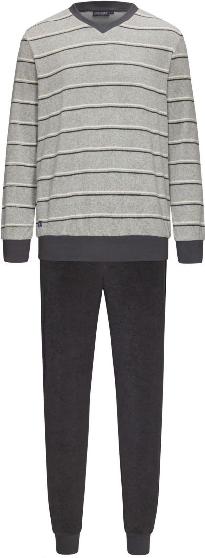 Pastunette Badstof pyjama V-neck grijs 50 -