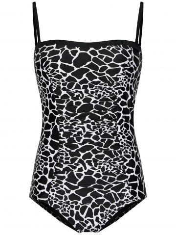 Bandeau tankini zwart